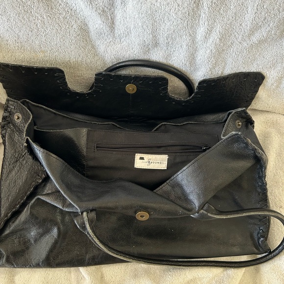 Vintage Jamie Young leather tote bag. Good condition - Picture 4 of 7